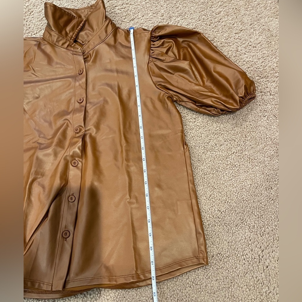 MISIA brown soft leather top. - Picture 7 of 11